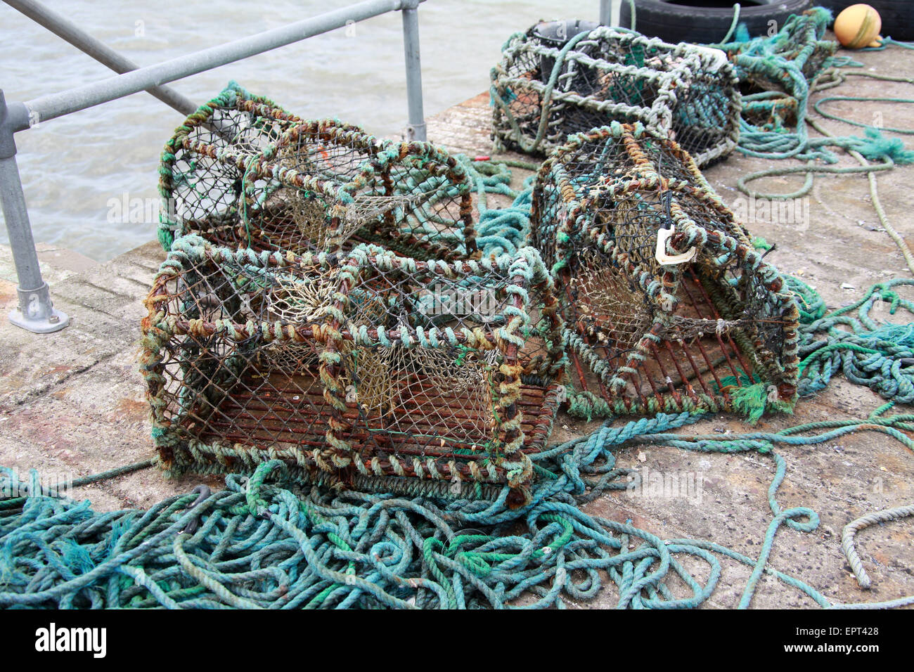 Lobster Pots at Crookhaven in Ireland Stock Photo Alamy