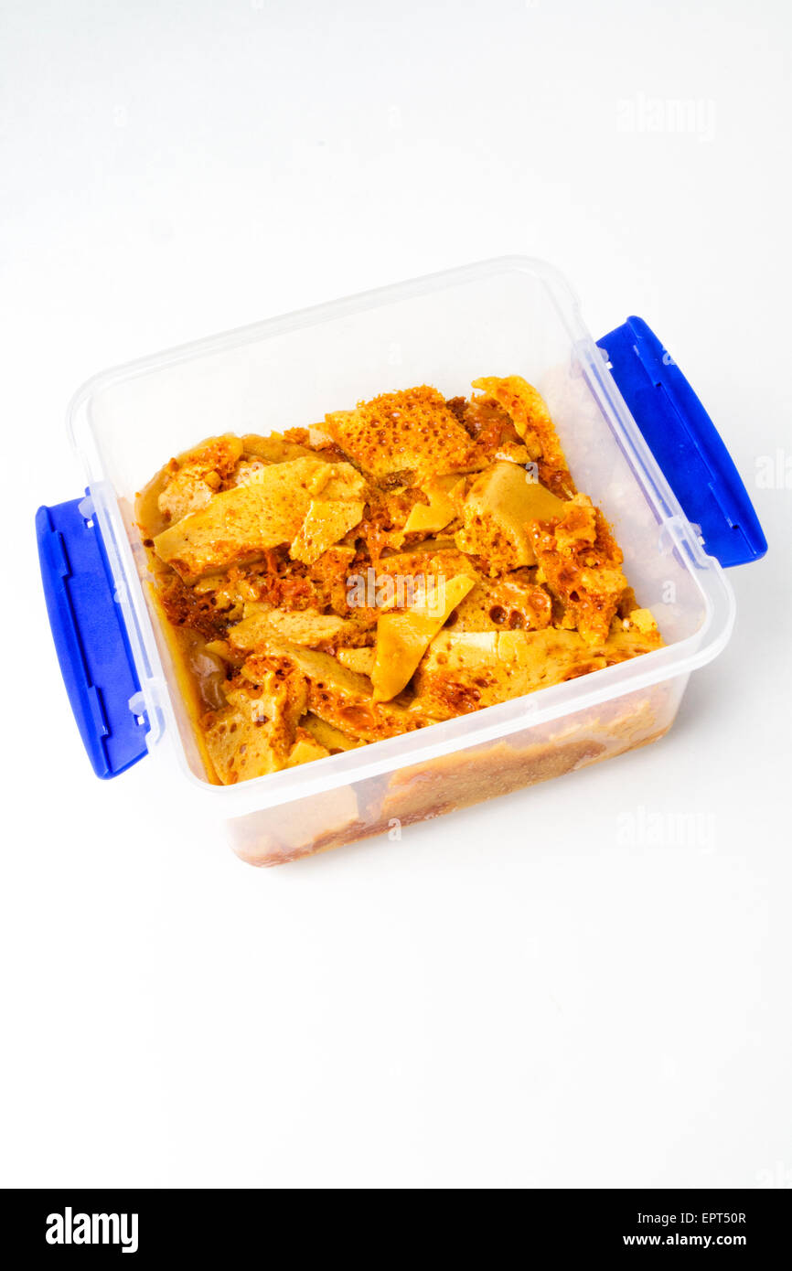Home made in a plastic container Stock Photo Alamy