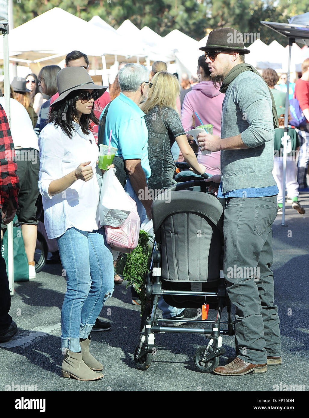 Channing Tatum and Jenna Dewan take their daughter, Everly to the
