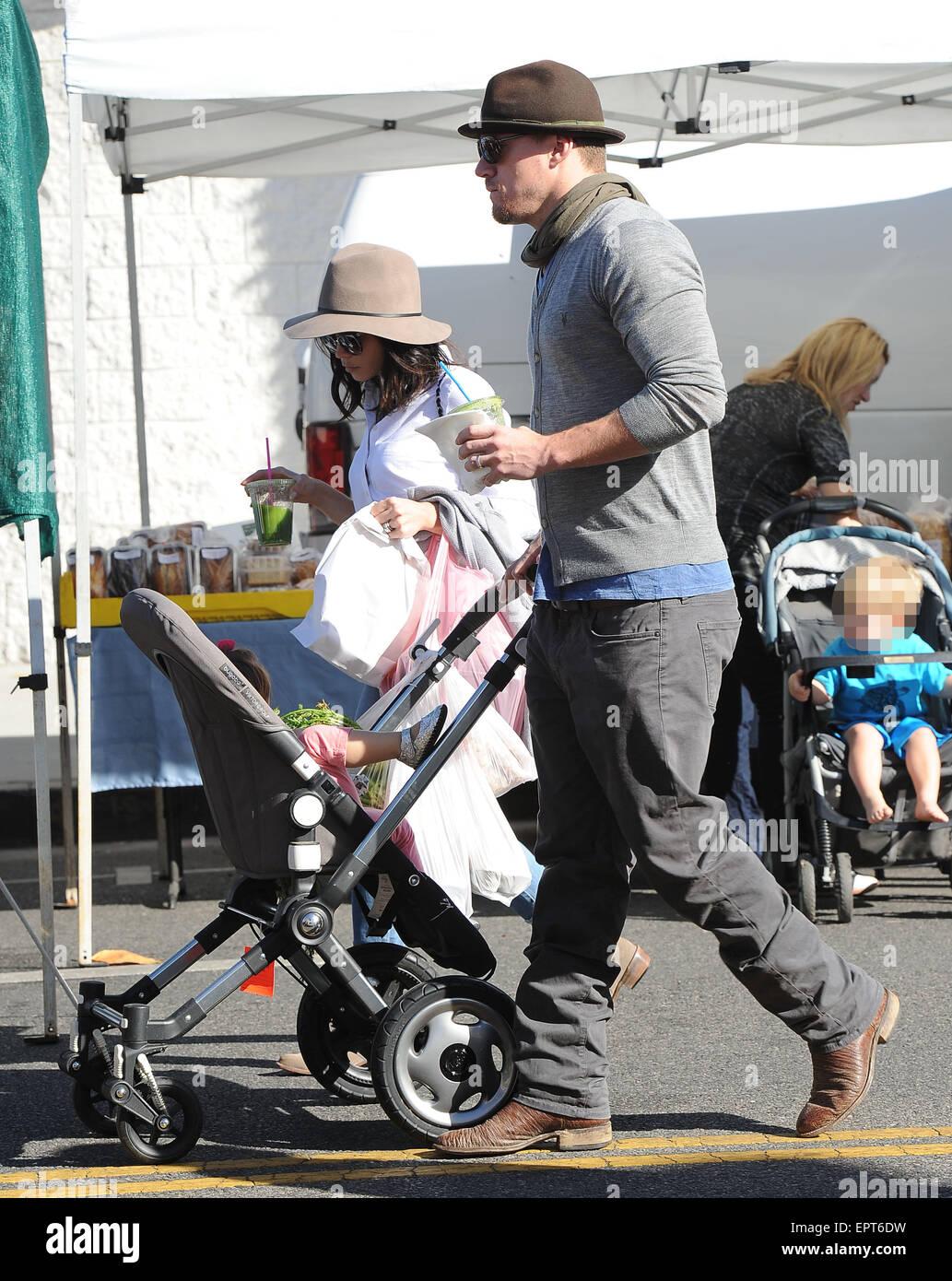 Channing Tatum and Jenna Dewan take their daughter, Everly to the