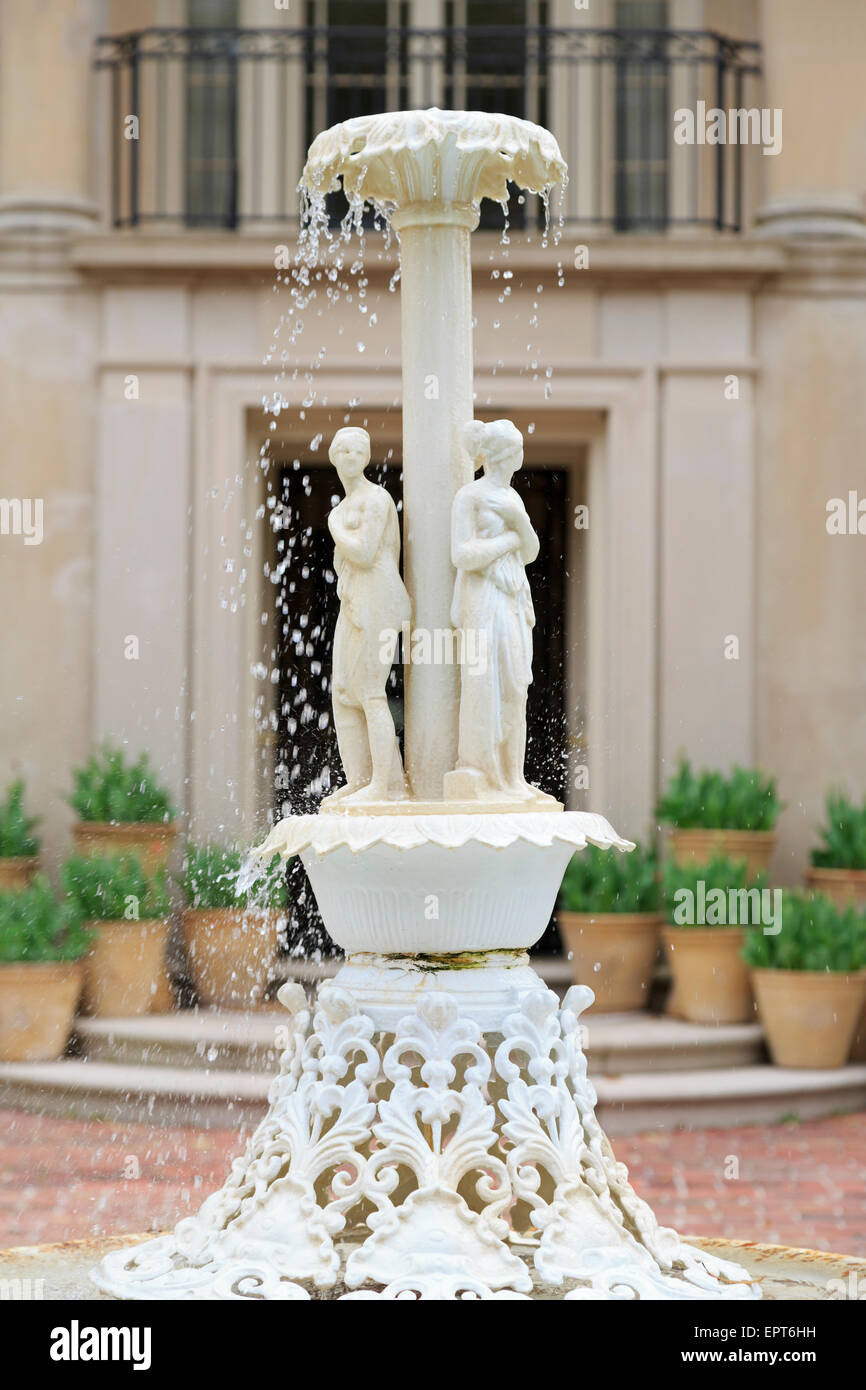 Fountain, Longue Vue House & Gardens, New Orleans, Louisiana, USA Stock