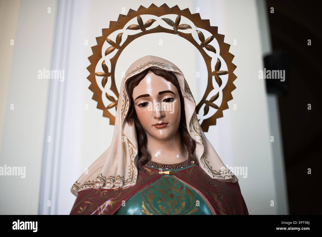 Structural Polychrome Altar in the la merced church hi-res stock photography and images - Alamy