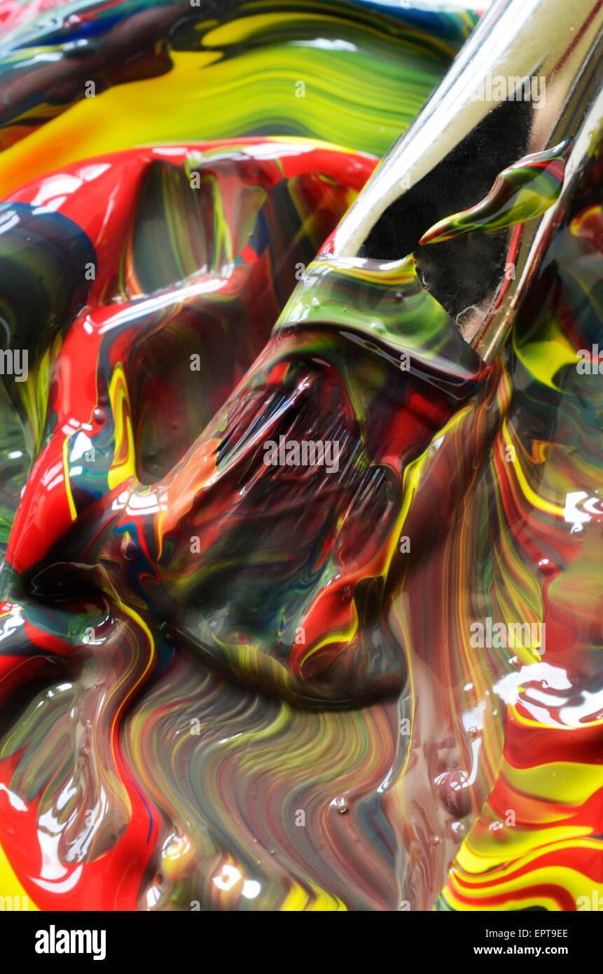 Paint swirls primary hires stock photography and images Alamy