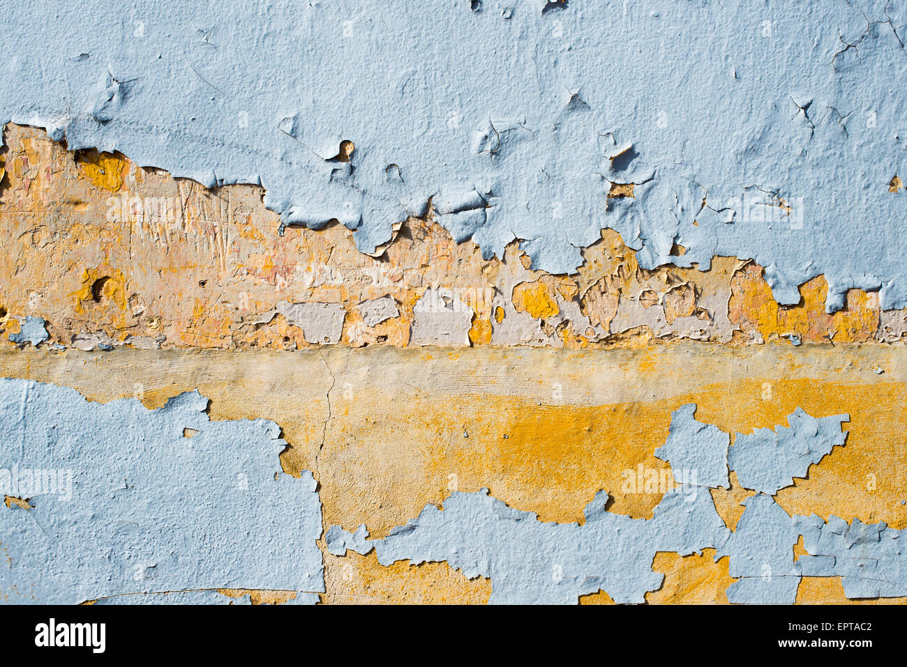 Rustic Wall Textures - Paint on Stucco Stock Photo