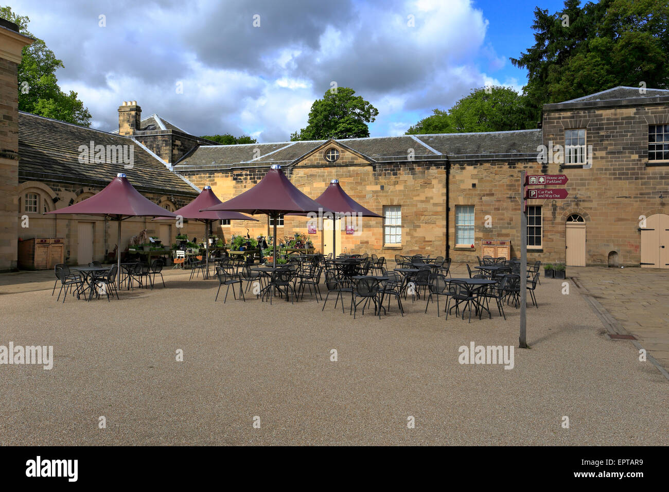 Courtyard Cafe Nostell Priory a National Trust property near Wakefield