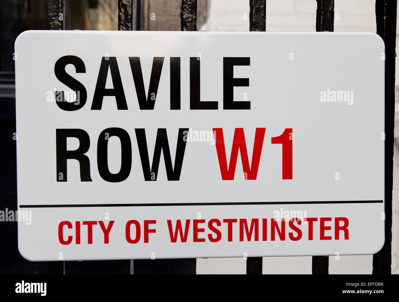 Savile Row London Britain Stock Photo