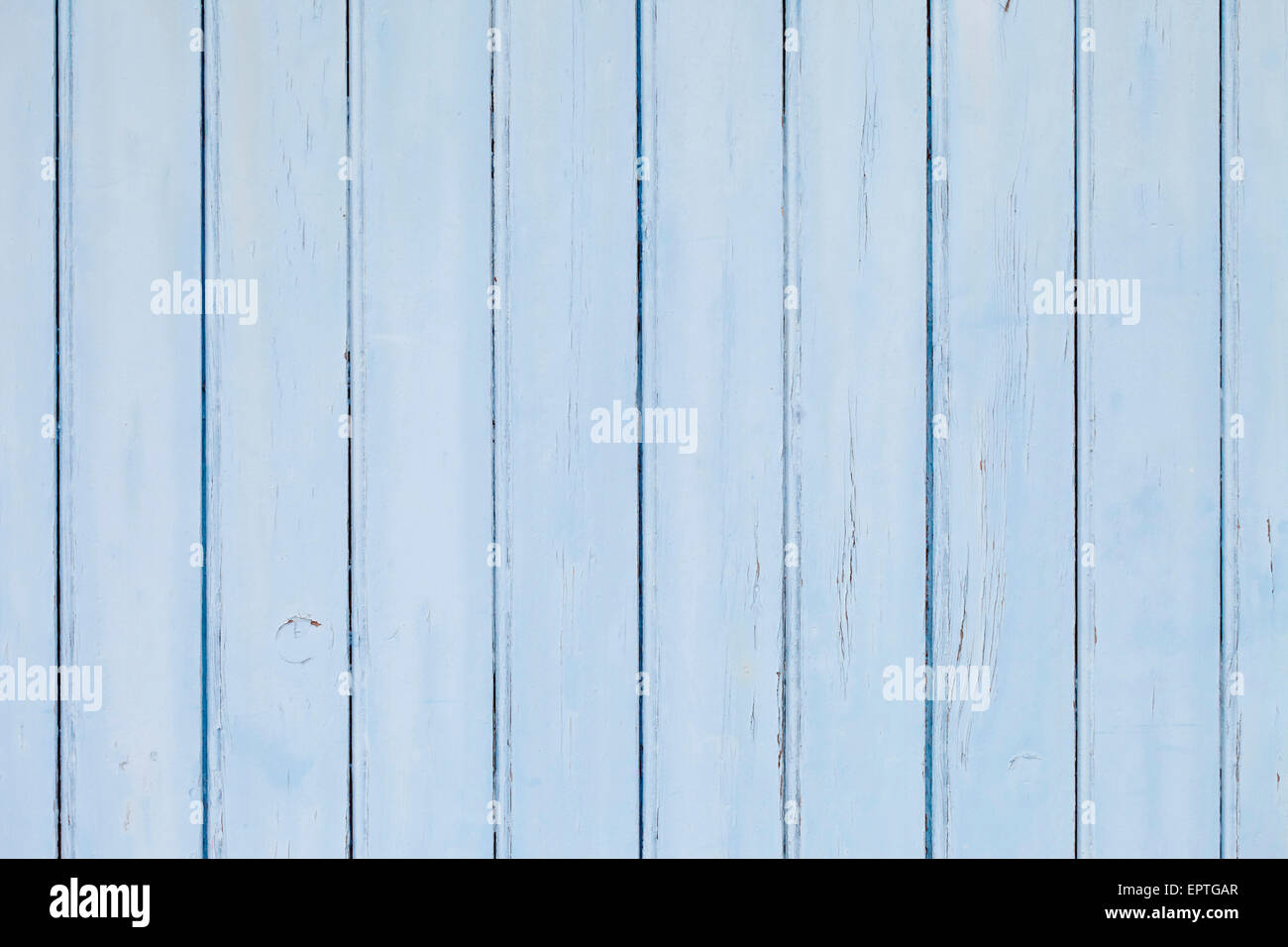 Close-up of Blue Painted Wooden Wall, Andernos, Aquitaine, France Stock Photo