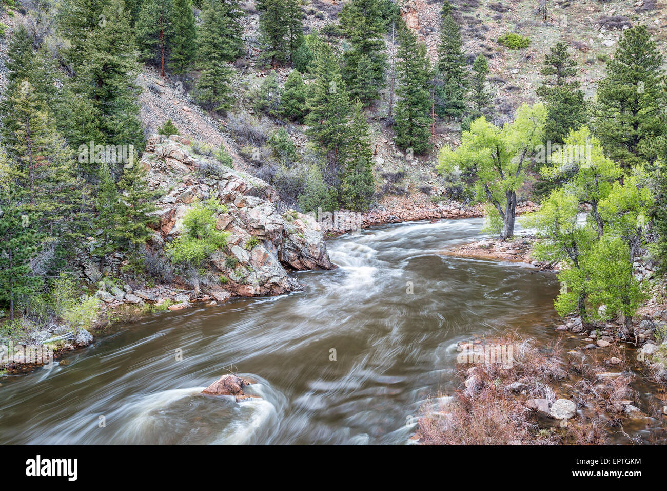 Cache la Poudre River at Big Narrows west of Fort Collins in northern