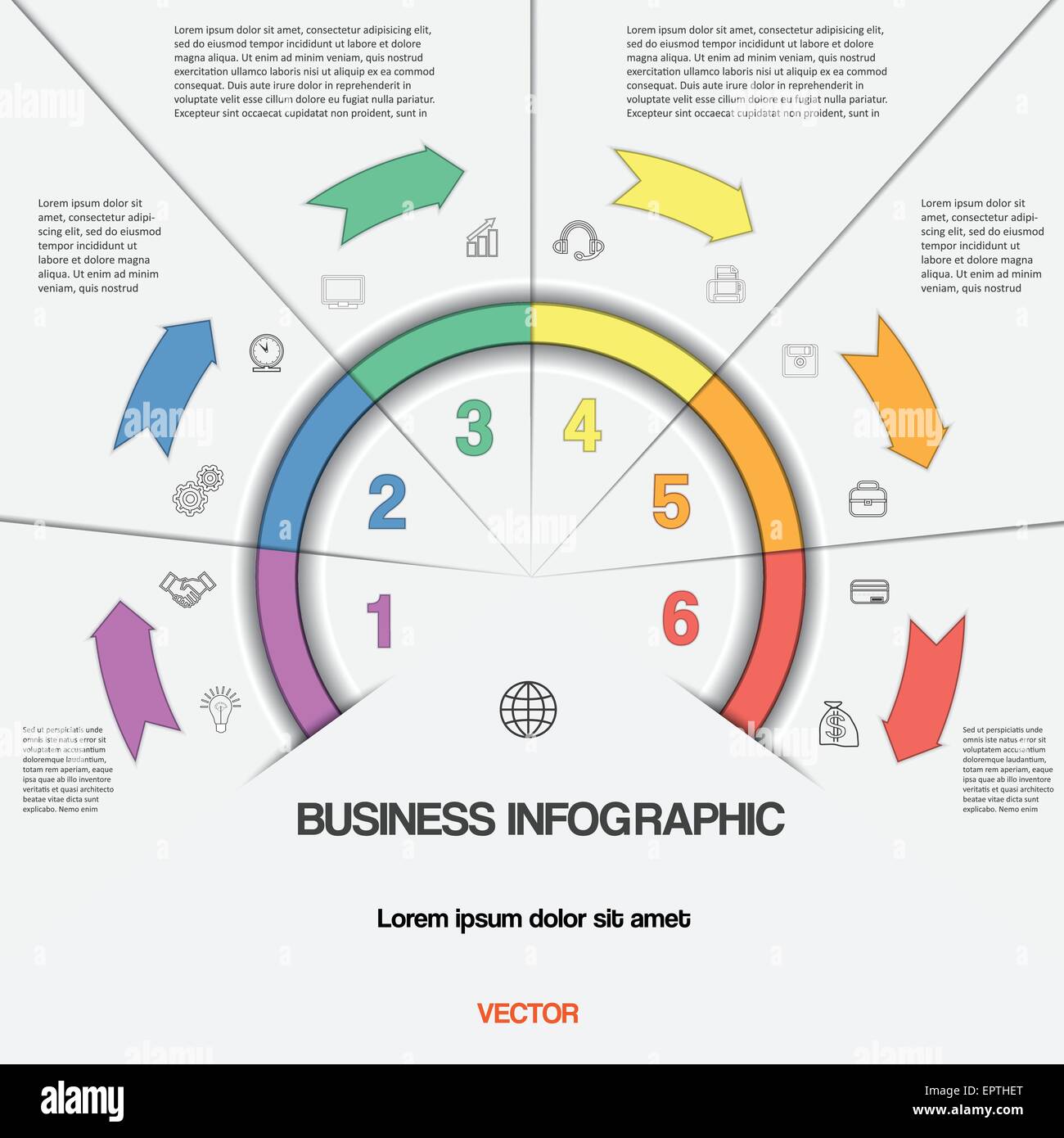 No 6 project Stock Vector Images - Alamy