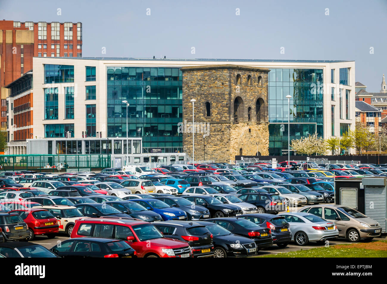Car Park Over Looking Central Station Wagon Hoist Leeds Wellington
