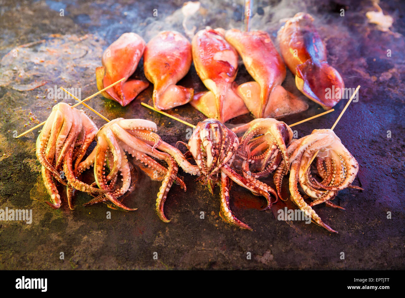 Japanese street food (a big part of Japanese culture) Stock Photo