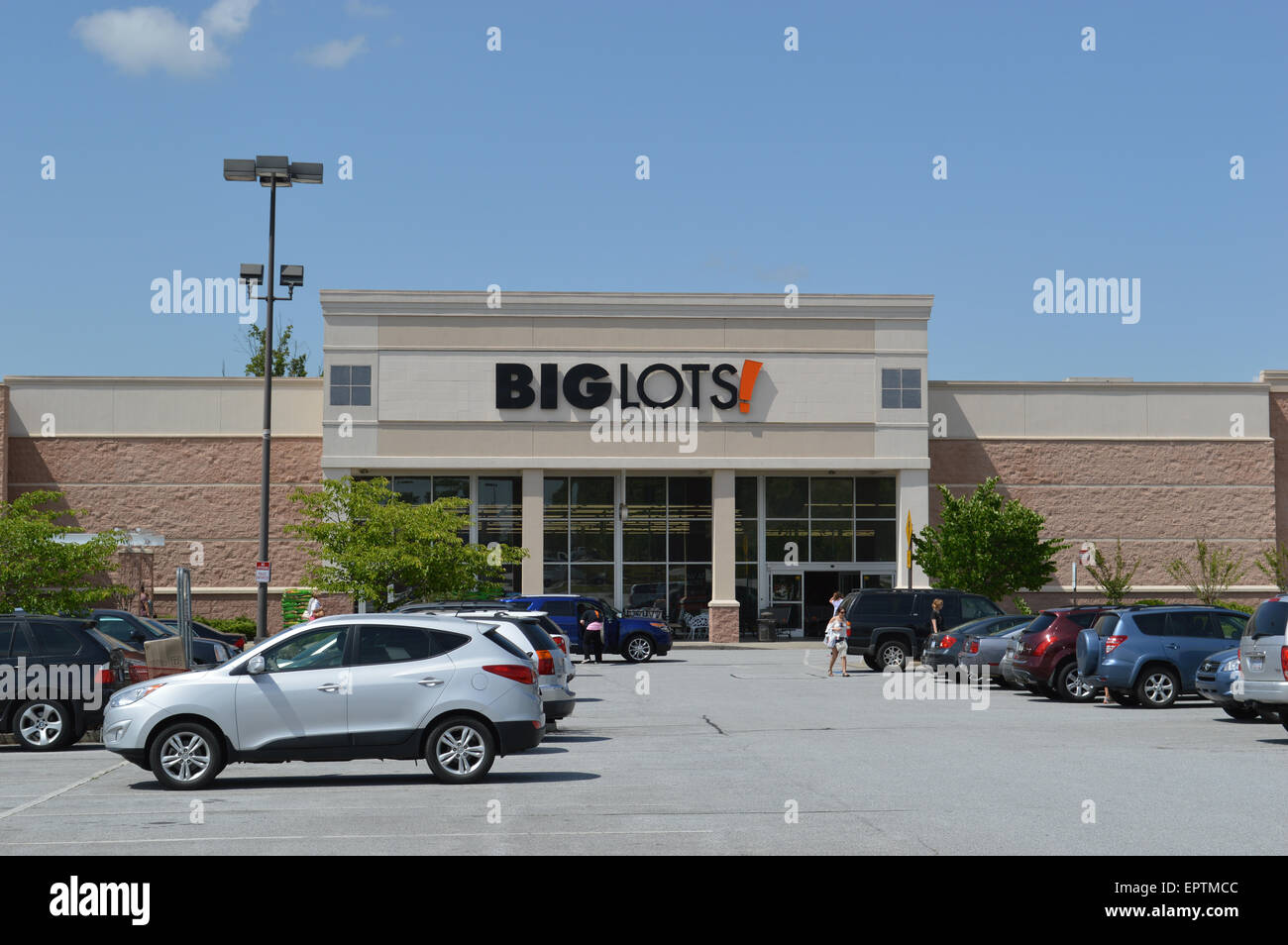 A Big Lots discount store. Stock Photo
