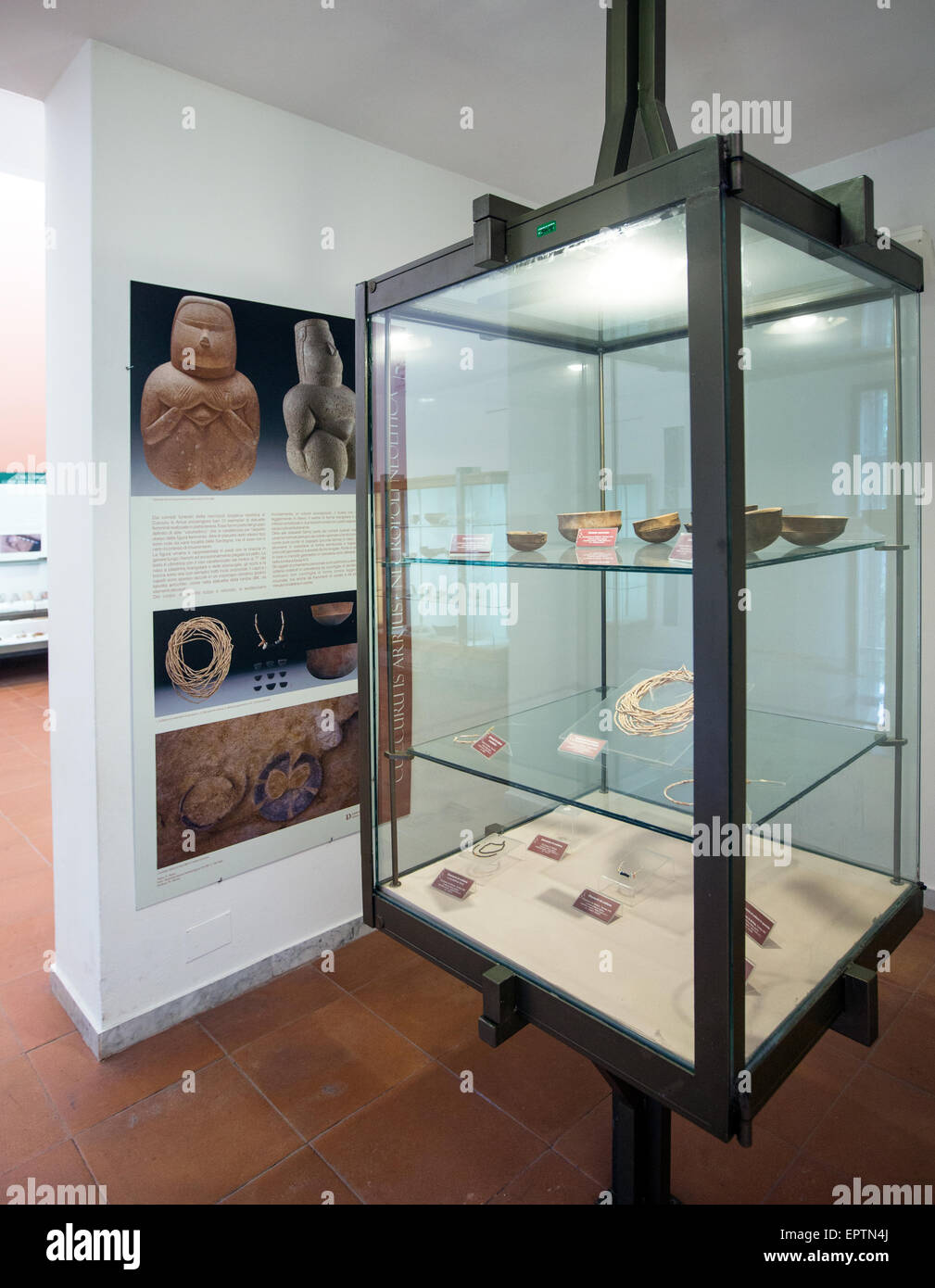 Cabras Archeological Museum Sardinia Stock Photo