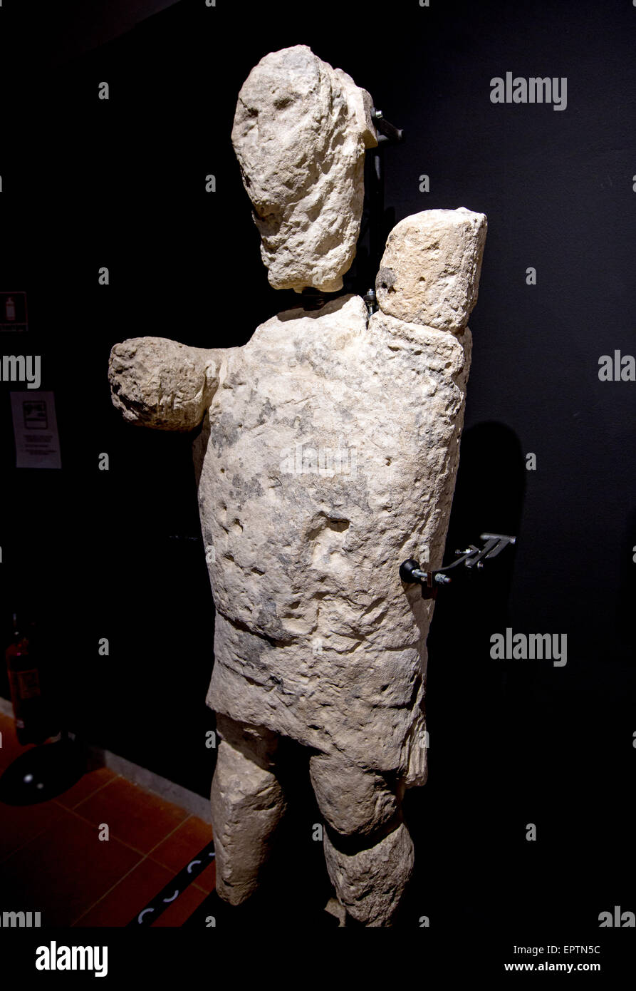 Giant Statues Of Monte Prama Cabras Archeological Museum Sardinia Stock Photo
