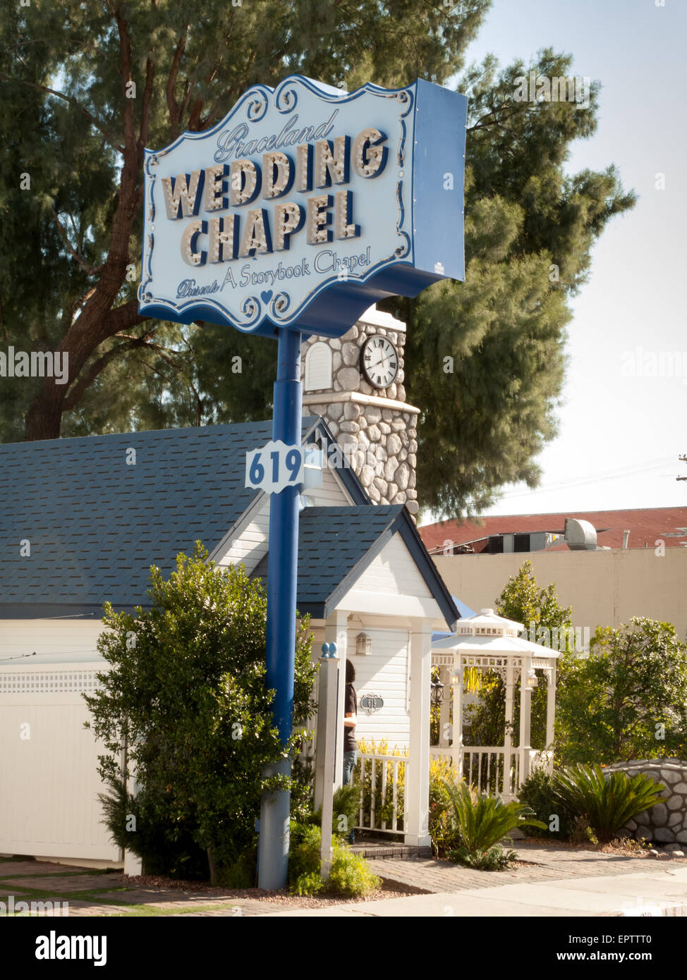 Garland Wedding Chapel, Las Vegas, Nevada, USA Stock Photo