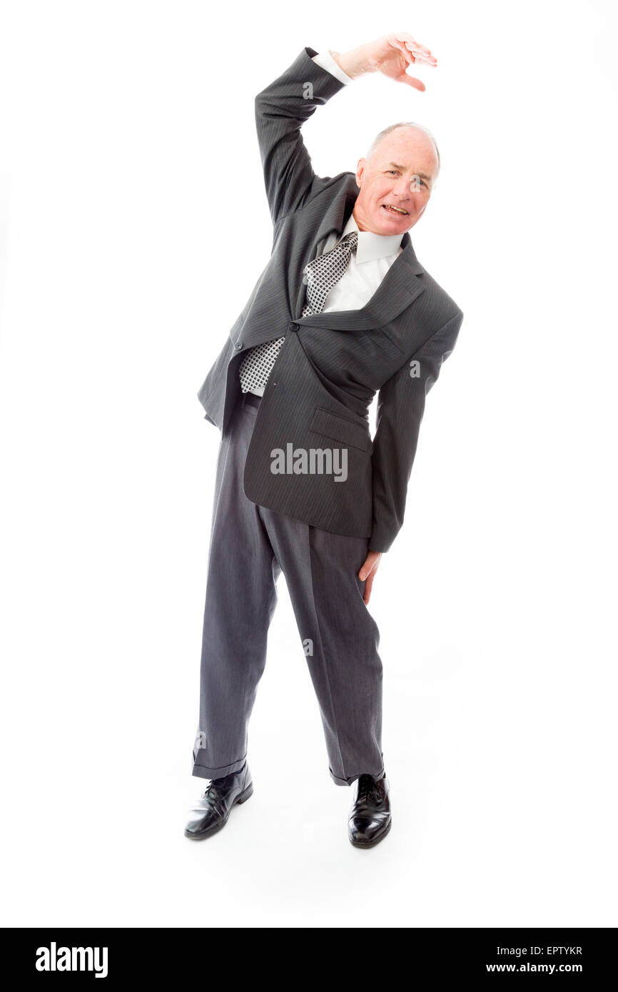 senior caucasian man isolated on a white background Stock Photo - Alamy