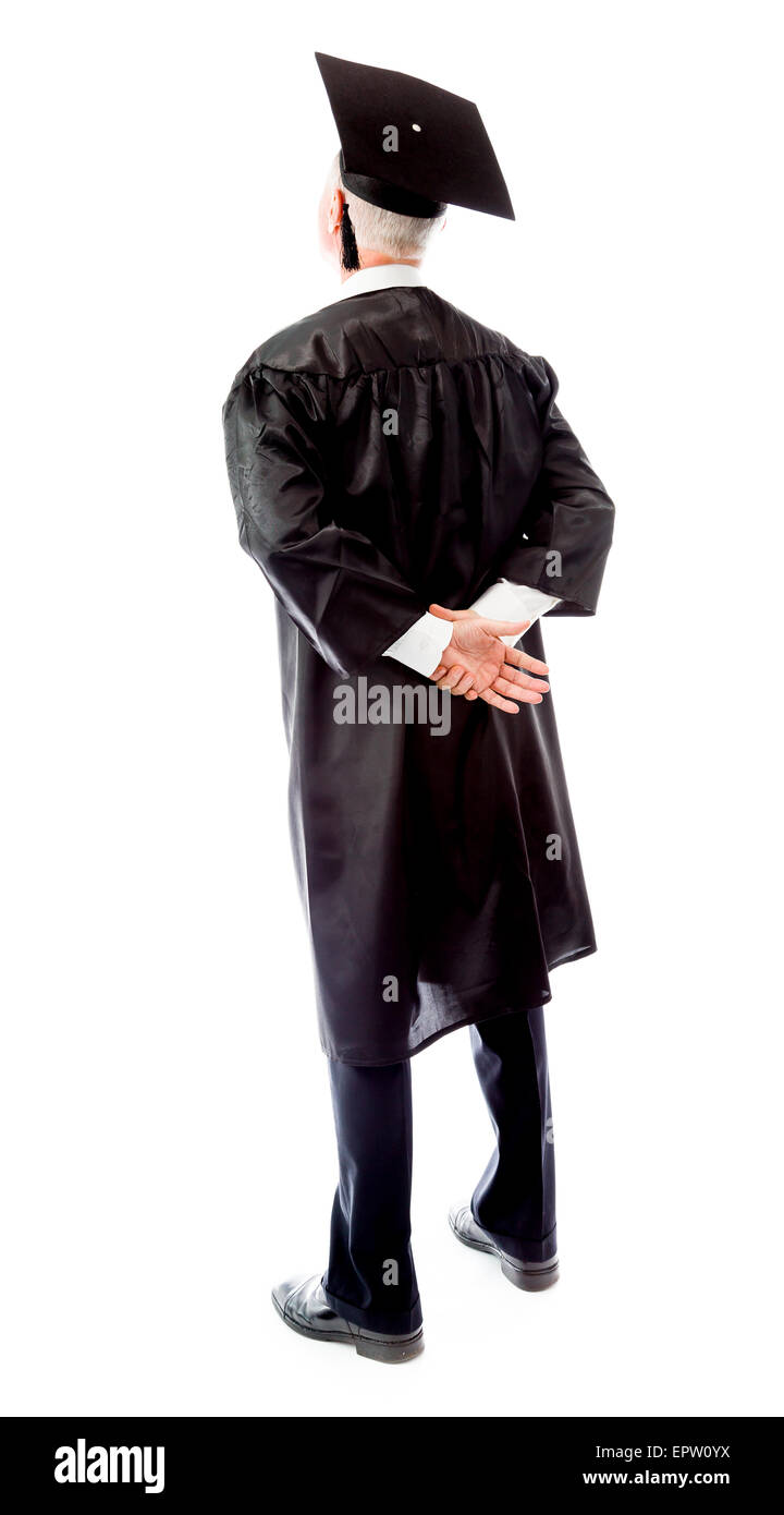 senior caucasian man isolated on a white background Stock Photo - Alamy