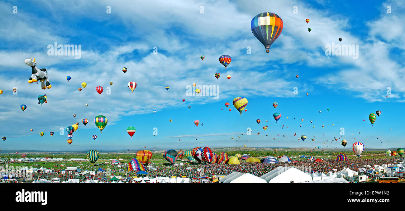 Albuquerque International Balloon Fiesta - New Mexico, the world's premier balloon event Stock Photo