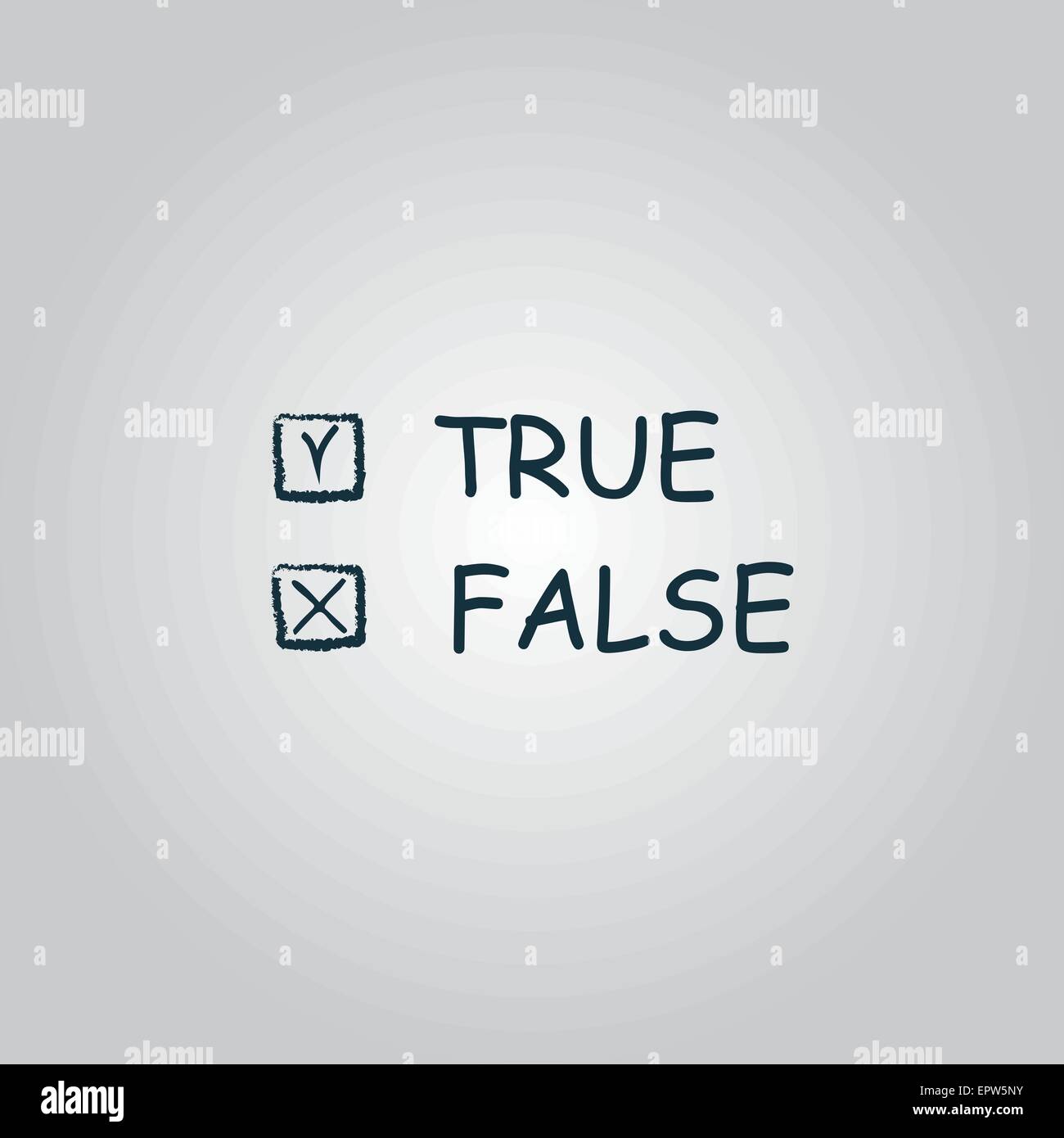 True and False icon Stock Vector Image & Art - Alamy