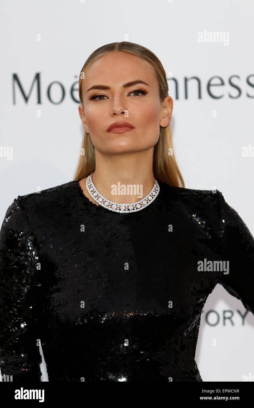 Model Natasha Poly attends amfAR's 22nd Cinema Against Aids gala during