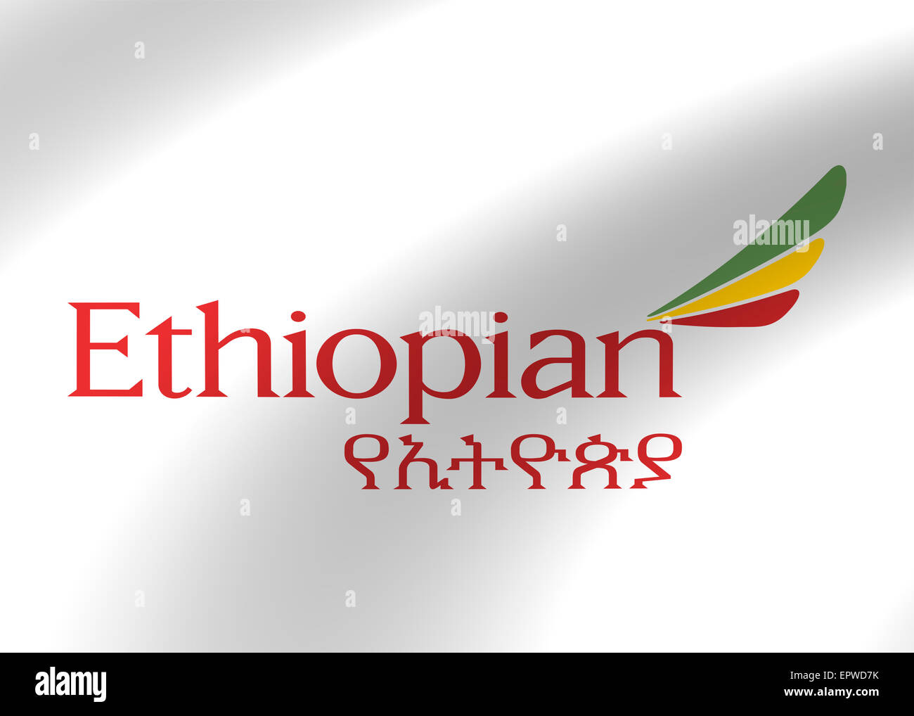 Ethiopian Airlines logo icon flag symbol emblem sign Stock Photo