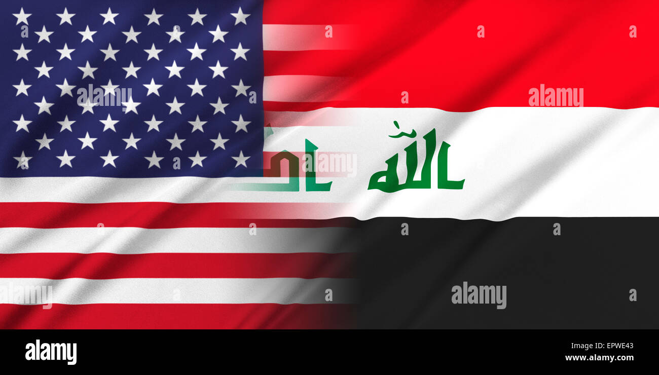 USA and Iraq. Stock Photo