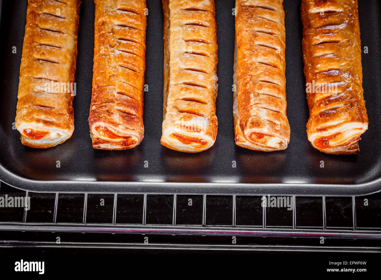 Baking pastry in the oven. Cooking in the oven Stock Photo - Alamy