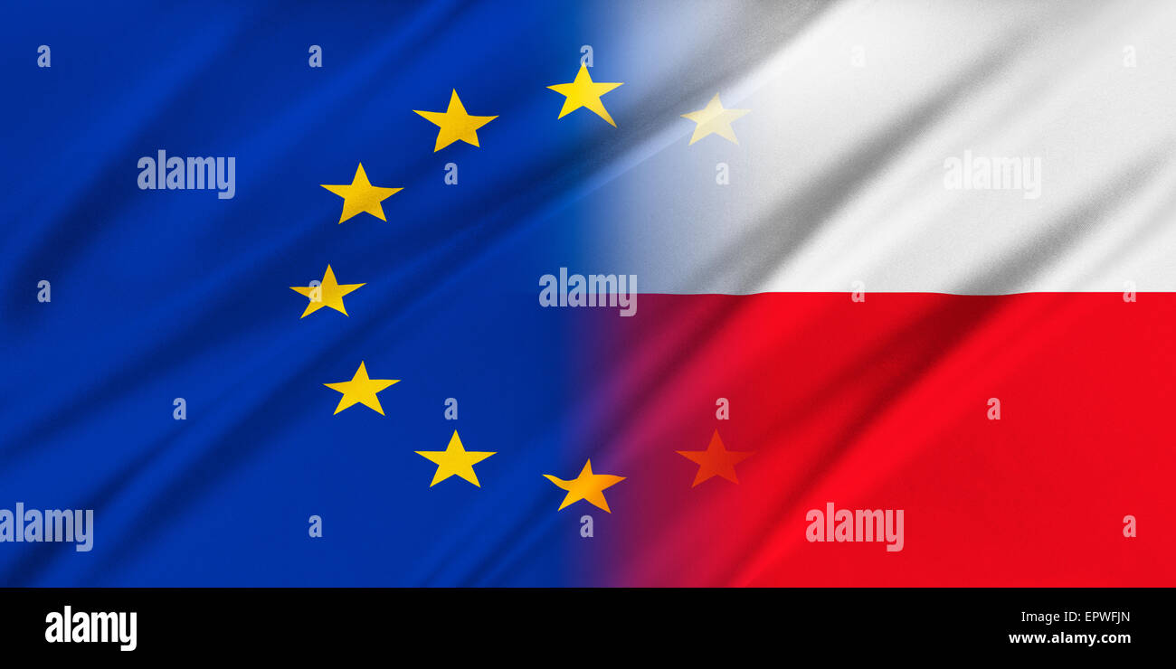 Flag of poland flying hires stock photography and images Alamy