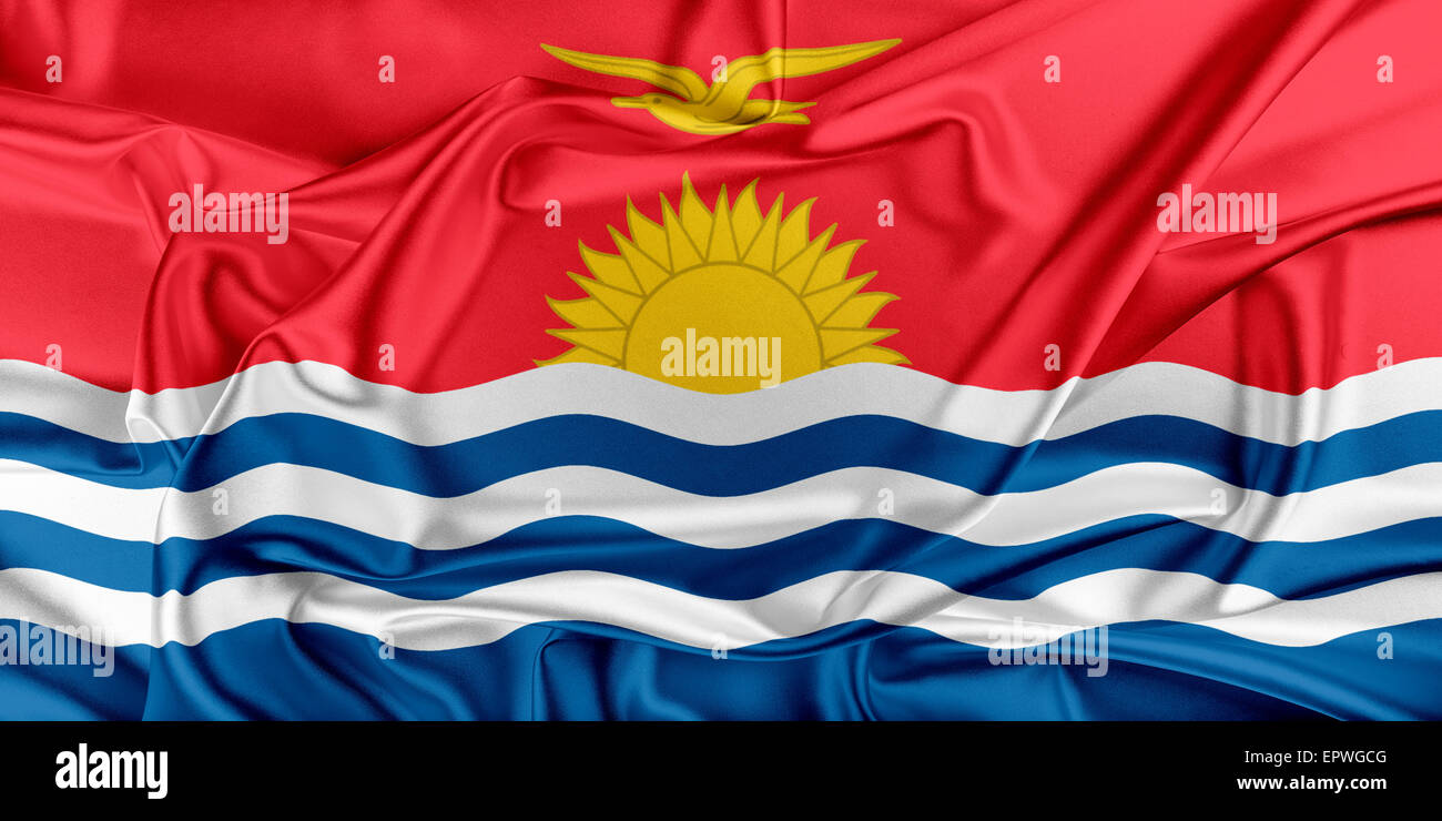 Flag of Kiribati Stock Photo