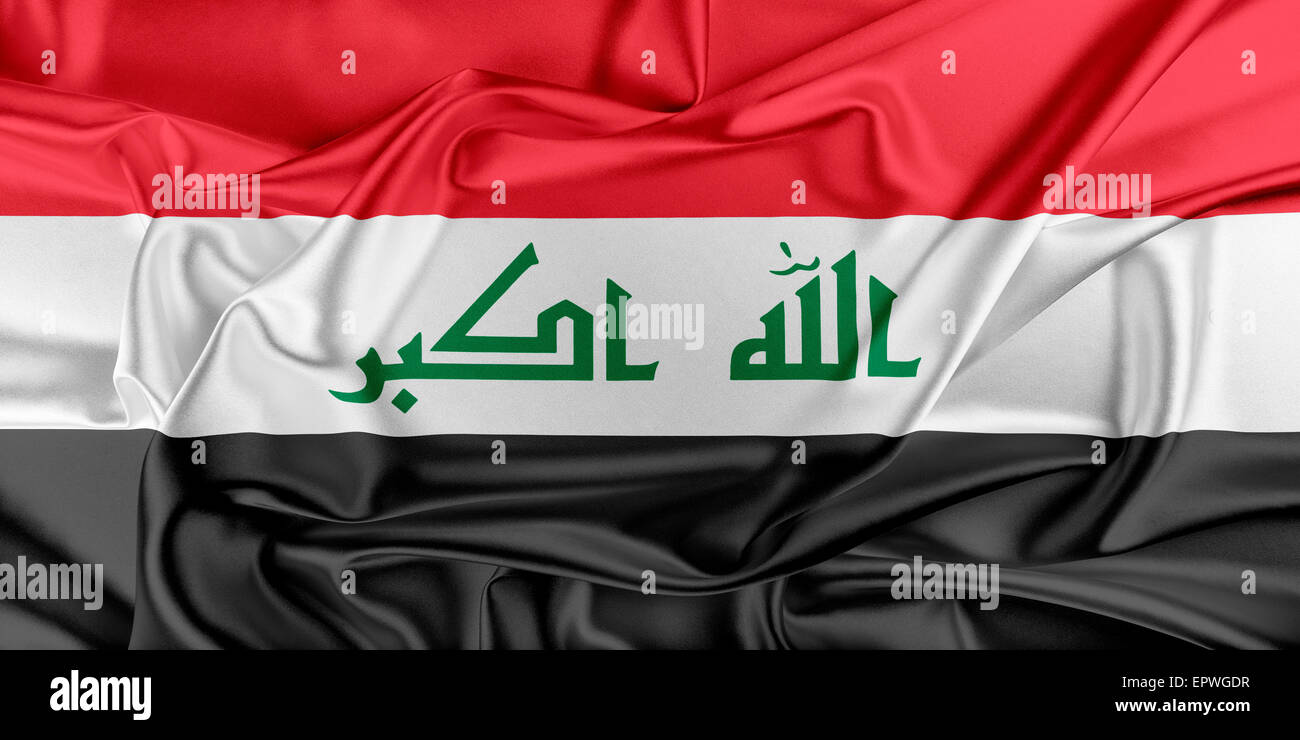 Flag of Iraq Stock Photo
