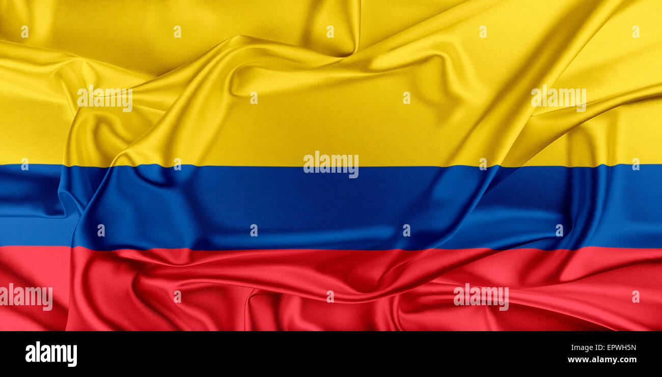 Flag of Colombia Stock Photo