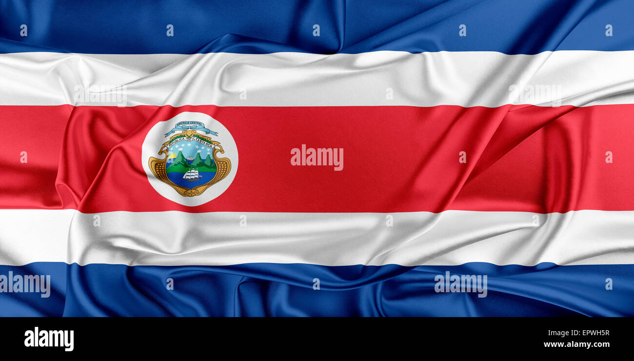 Flag of Costa Rica Stock Photo Alamy
