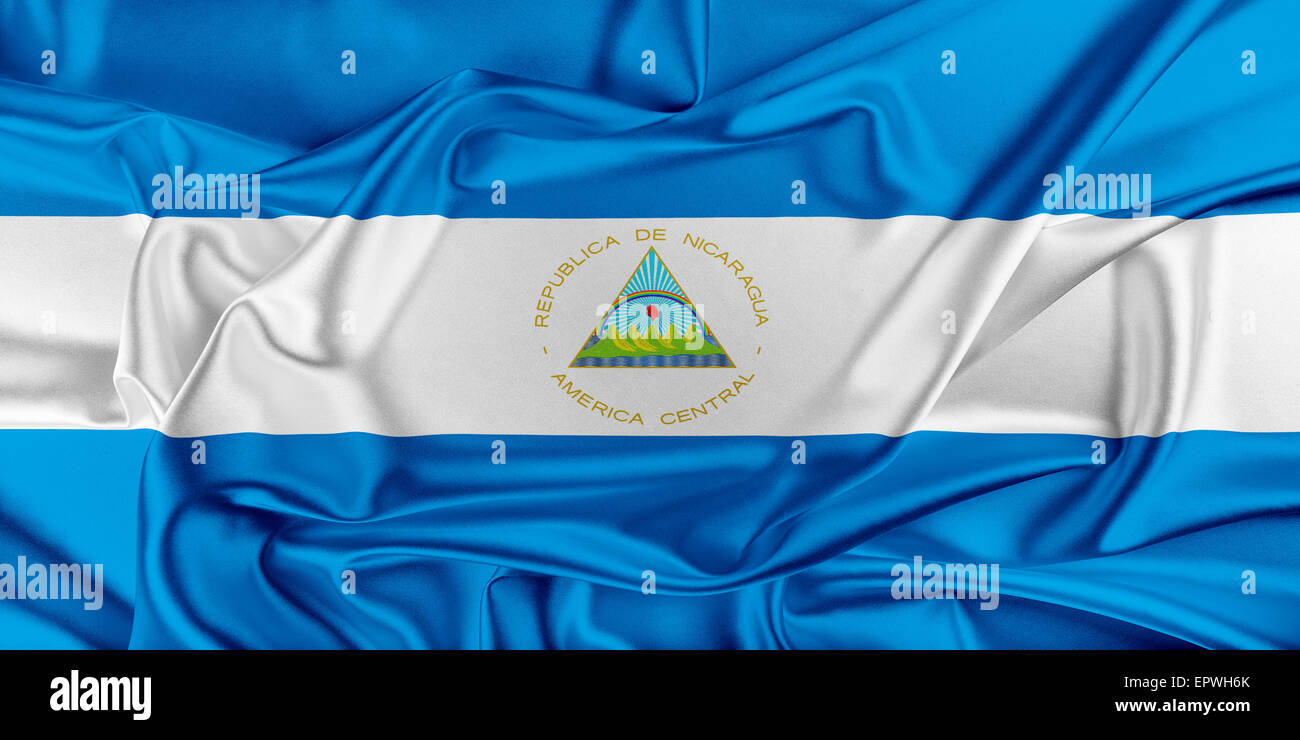 Flag of Nicaragua Stock Photo Alamy