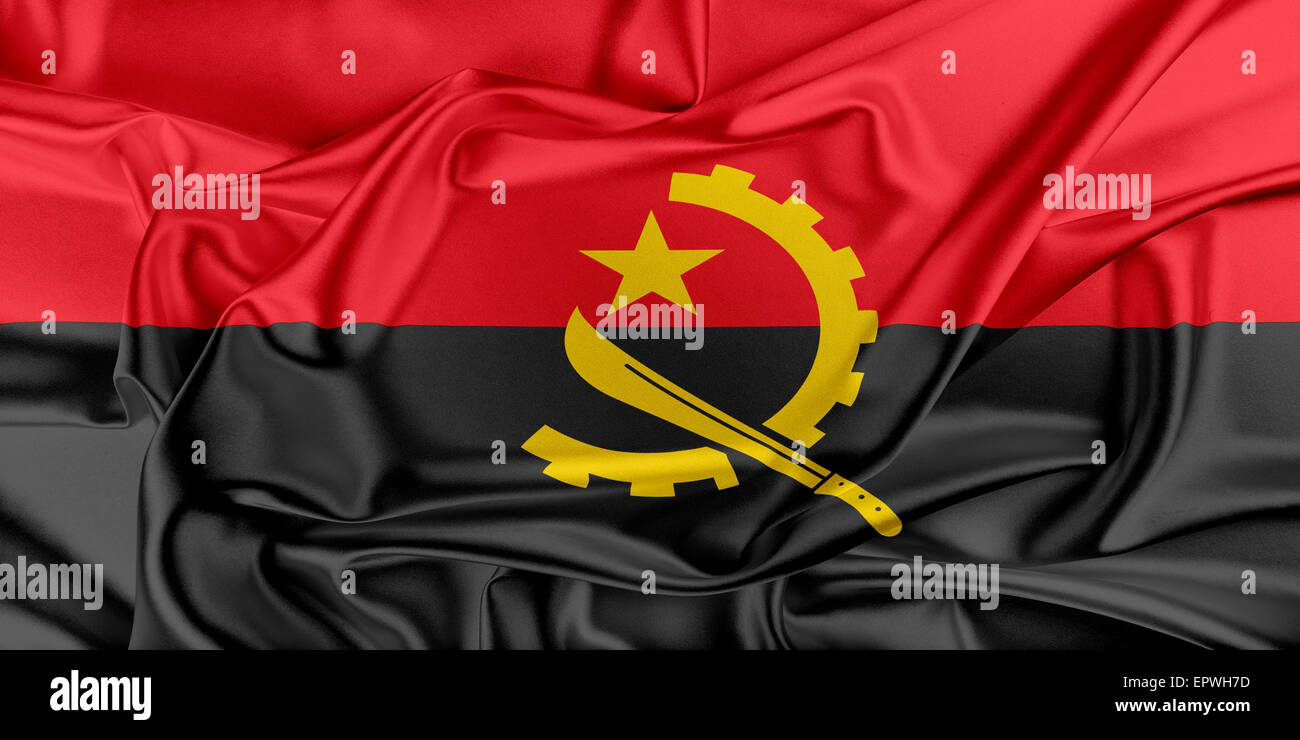 Flag of Angola Stock Photo Alamy