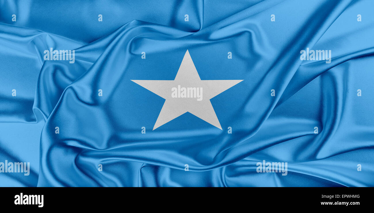 Flag of Somalia Stock Photo