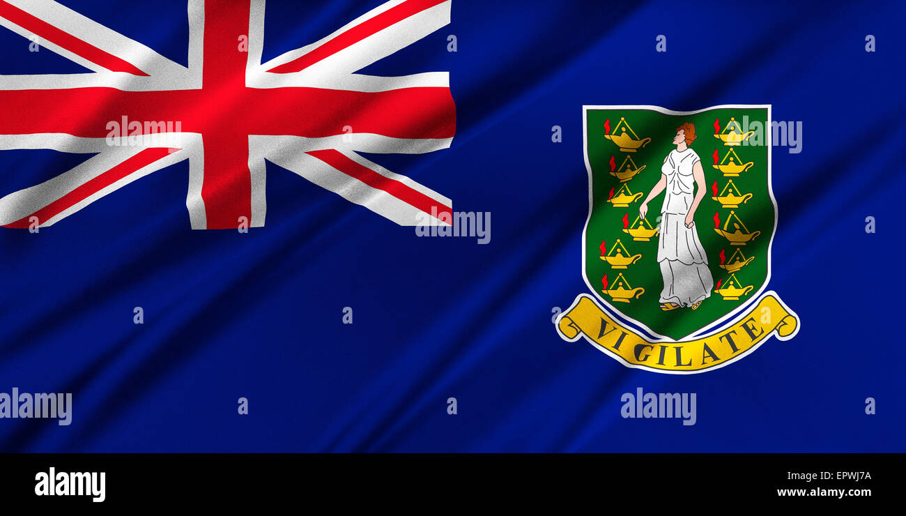 Flag of British Virgin Islands Stock Photo