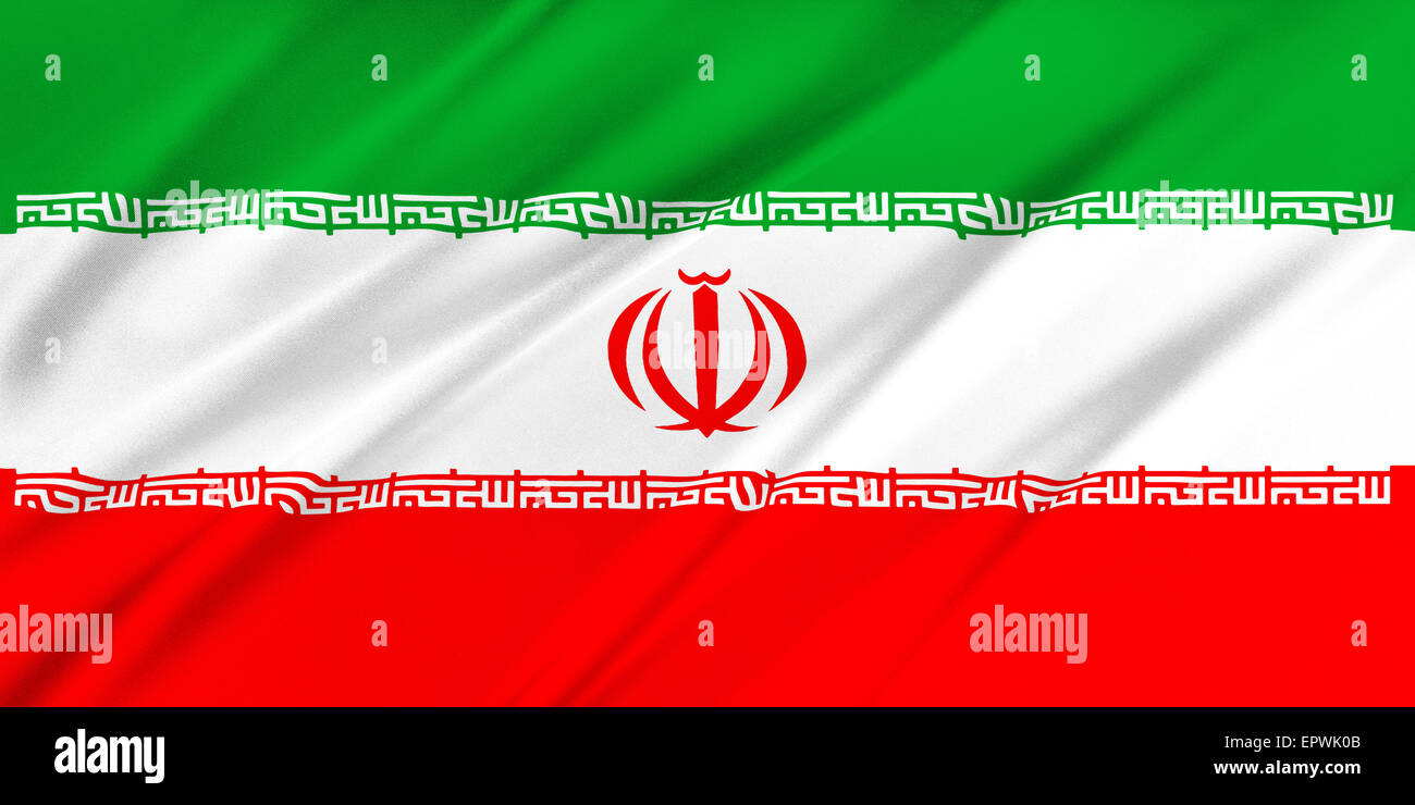 Flag of Iran Stock Photo - Alamy