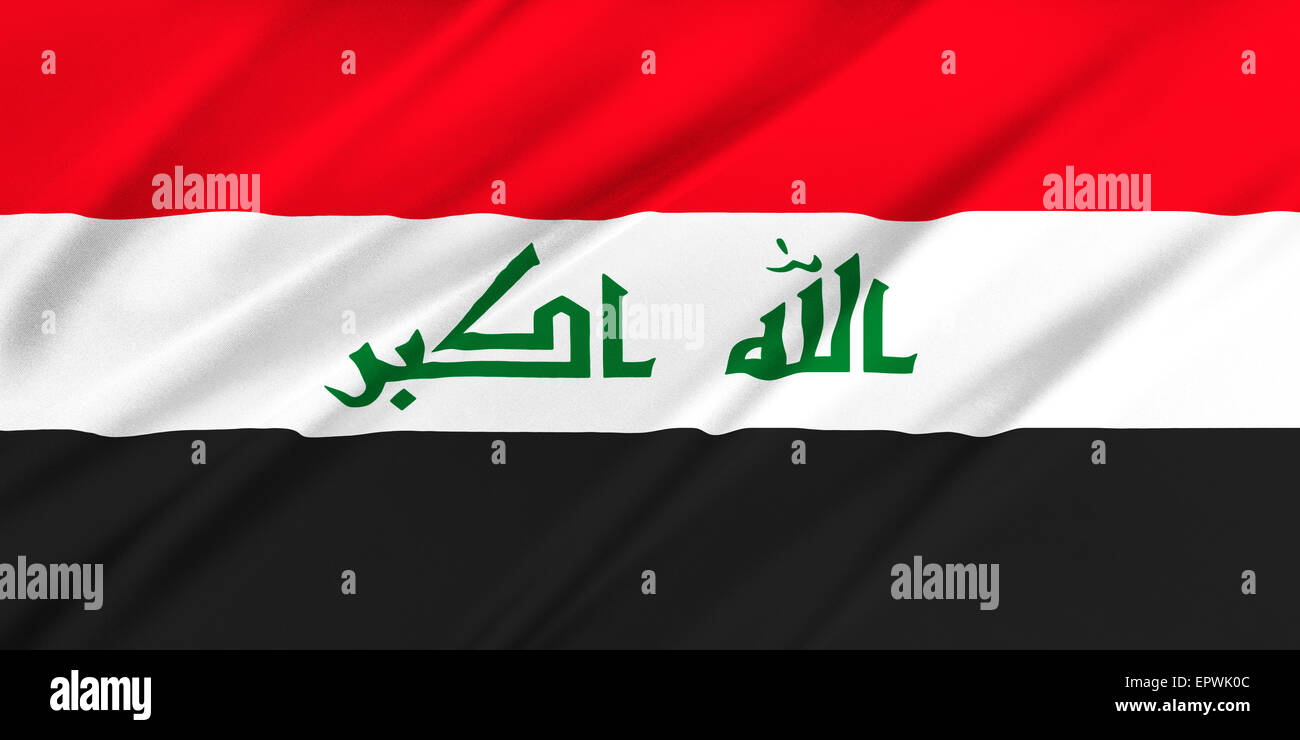 Flag of Iraq Stock Photo