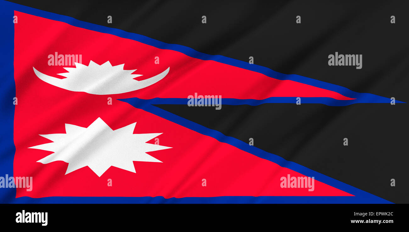 Flag of Nepal Stock Photo - Alamy