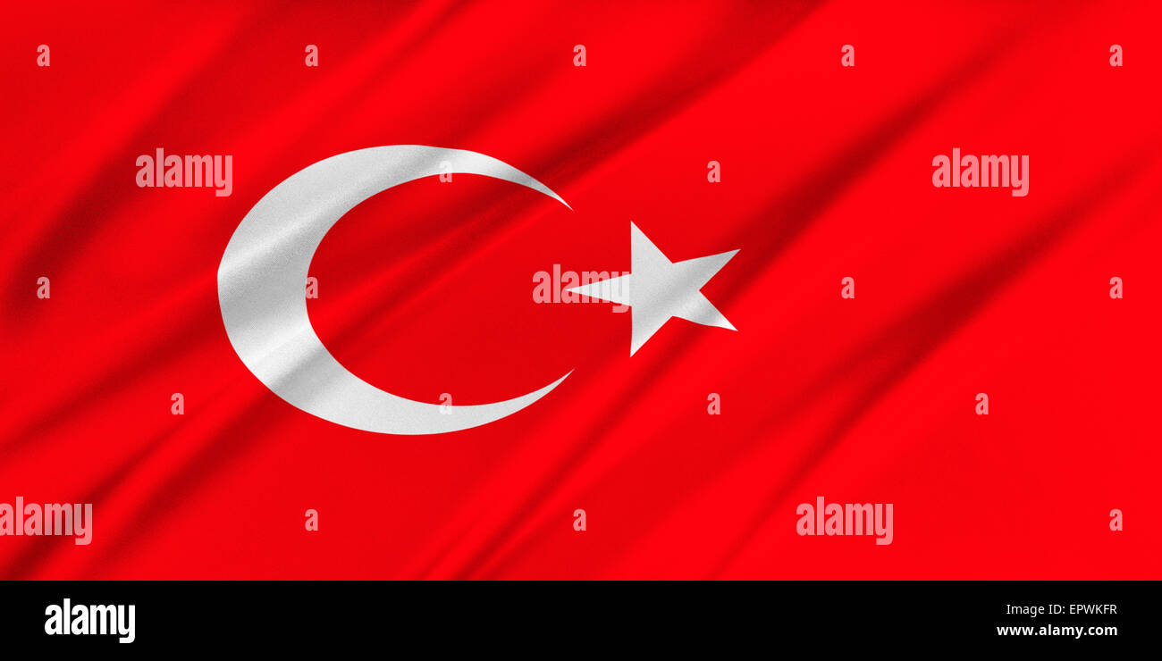 Flag of Turkey Stock Photo