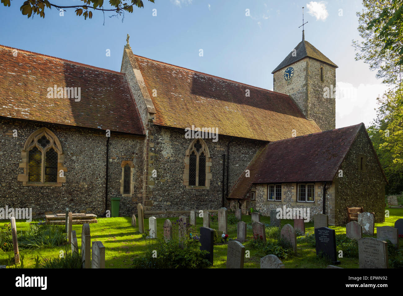 Spring afternoon in Kingston near Lewes, East Sussex, England Stock