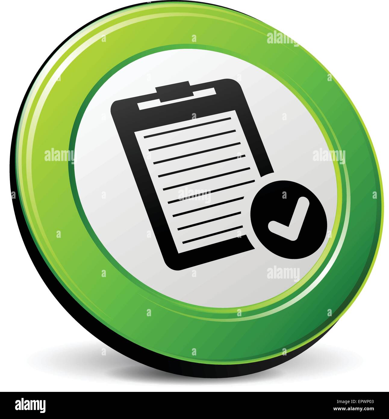 illustration of report 3d icon on white background Stock Vector Image & Art  - Alamy