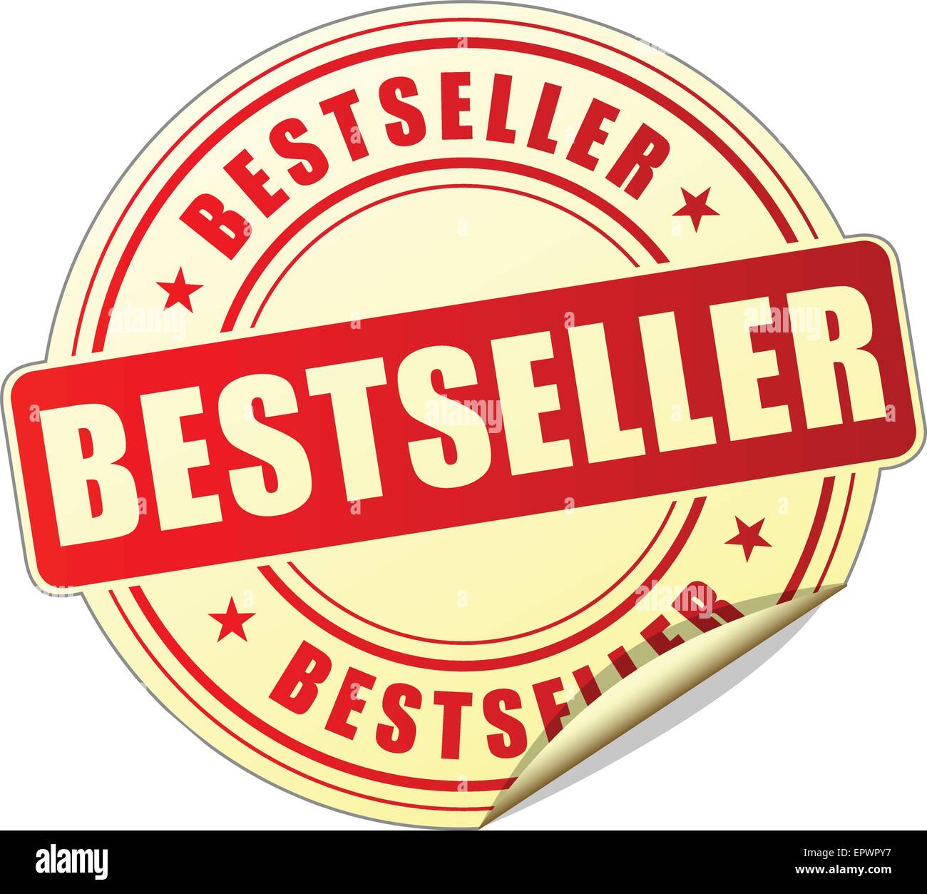 illustration of best seller label design red icon Stock Vector Image & Art  - Alamy