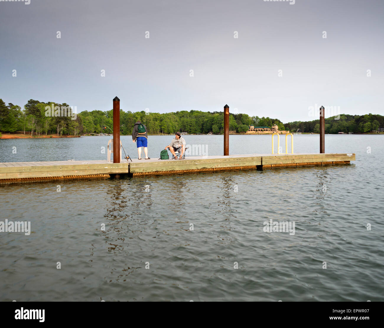 Fishing pier, South Cove, Lake Keowee, Seneca, Oconee County, South