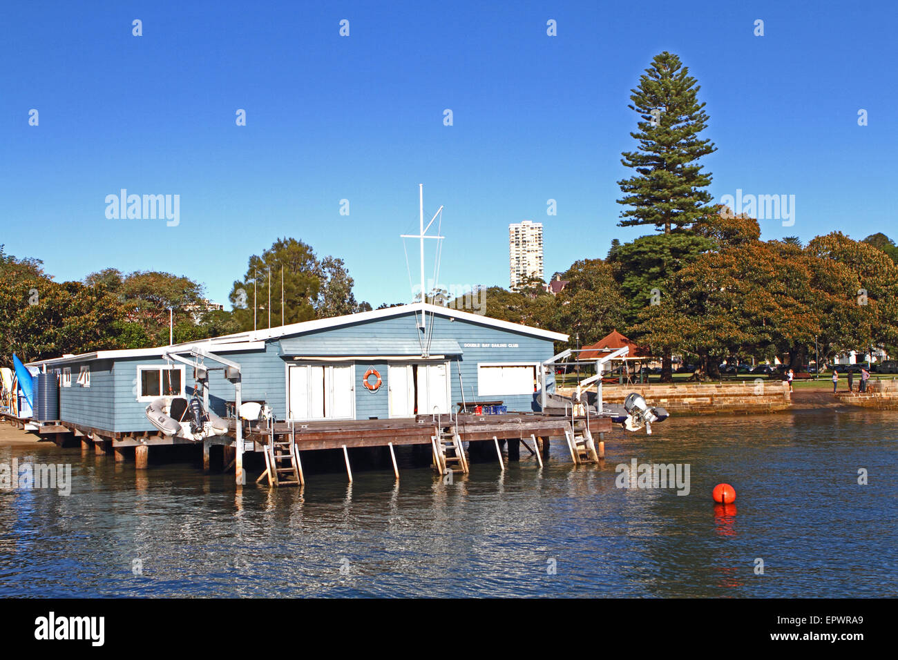 The eighteen footers sailing club in Double Bay, Sydney Stock Photo Alamy