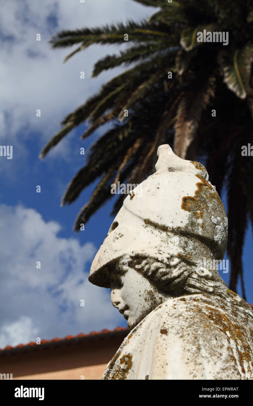 Statute of Minerva in the gardens of Villa dei Mulini, Napoleon's house ...