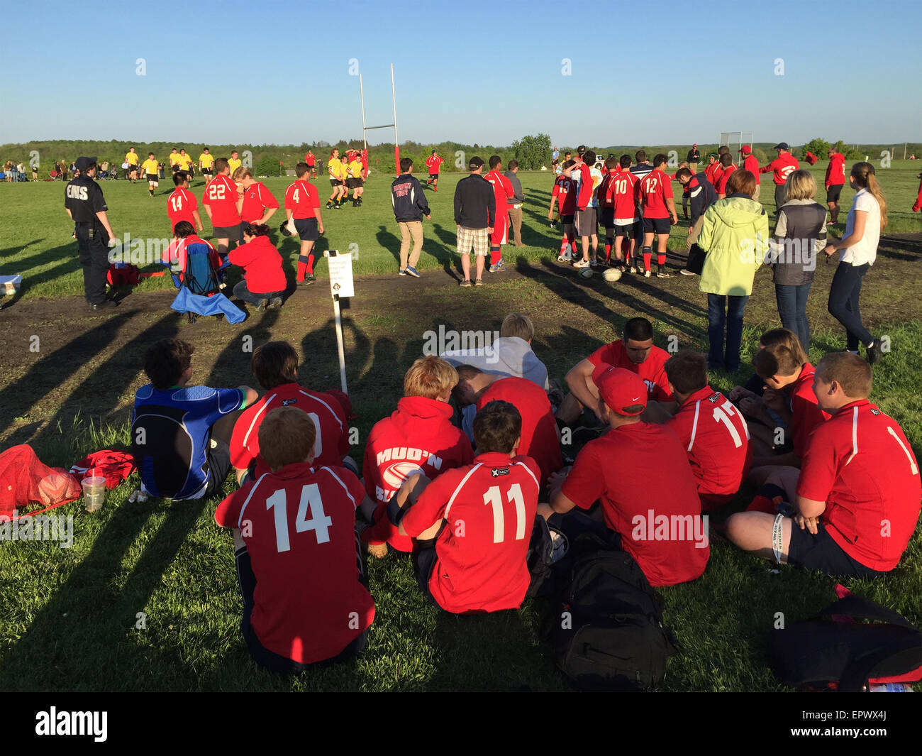 High school soccer. Stock Photo