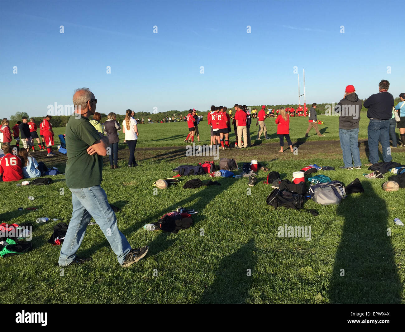 High school soccer. Stock Photo