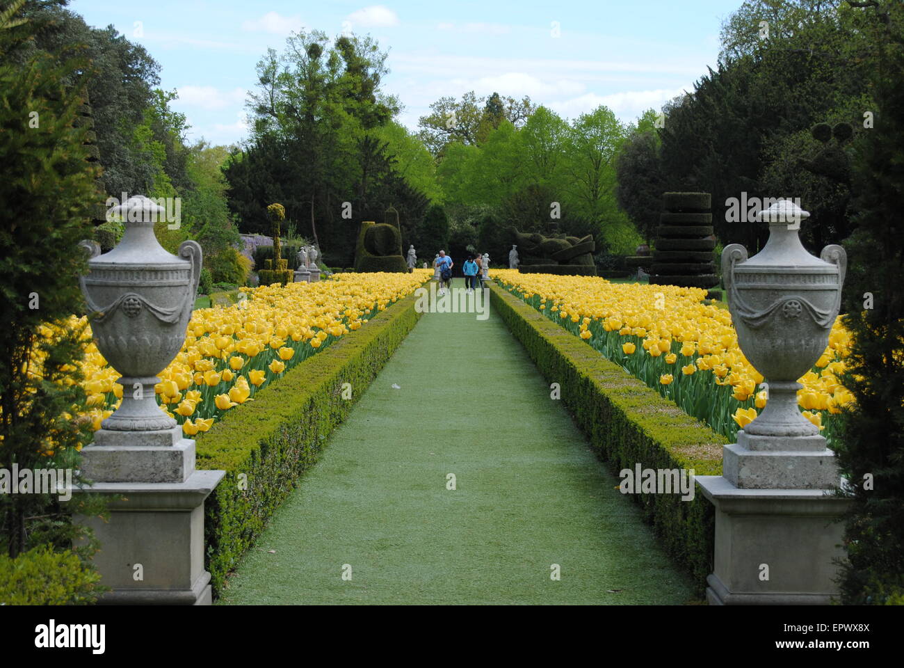 Beautiful scenery at Cliveden House Hotel - Berkshire, UK. Stock Photo