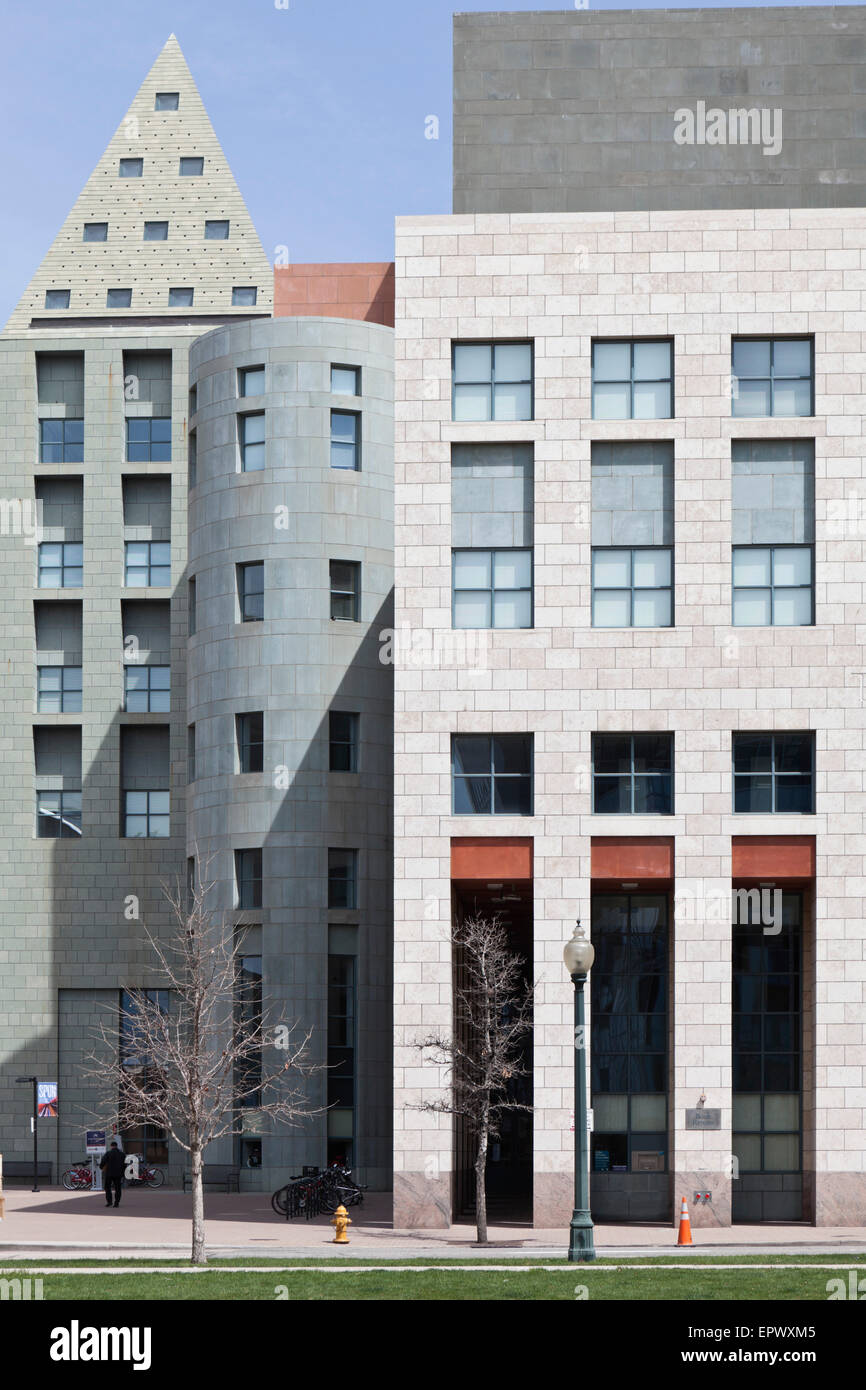 General view of the extension to the Denver Public Library, Colorado ...
